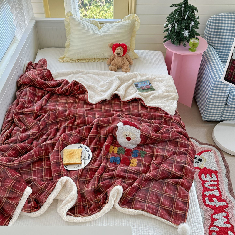 Κουβέρτα-κάλυμμα πάπλωμα από βελούρ γάλακτος με cartoon μοτίβο, για όλες τις εποχές, προσαρμοστικό