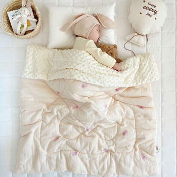 Νεογέννητο βαμβακερό πετσέτα-κουβέρτα για άνοιξη-φθινοπωρο - καρό μοτίβο, εθνοτικό στυλ