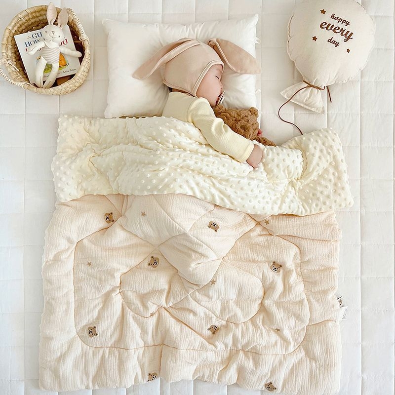 Νεογέννητο βαμβακερό πετσέτα-κουβέρτα για άνοιξη-φθινοπωρο - καρό μοτίβο, εθνοτικό στυλ