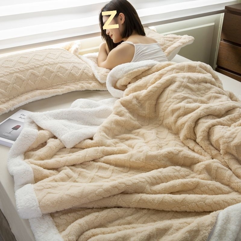 Πετσέτα-κουβέρτα με αντίγραφο Sherpa/πολυεστέρα, Nordic στυλ, για όλες τις εποχές, συνθετικό ινών πάπλωμα