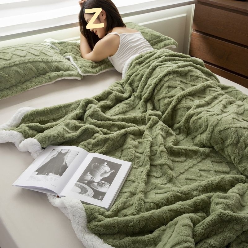 Πετσέτα-κουβέρτα με αντίγραφο Sherpa/πολυεστέρα, Nordic στυλ, για όλες τις εποχές, συνθετικό ινών πάπλωμα