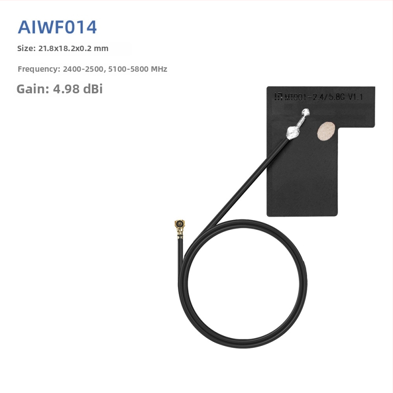 WiFi antena, 5.8 GHz, FPC elastīgs PCB patch, IPEX savienotājs, Bluetooth divjoslu