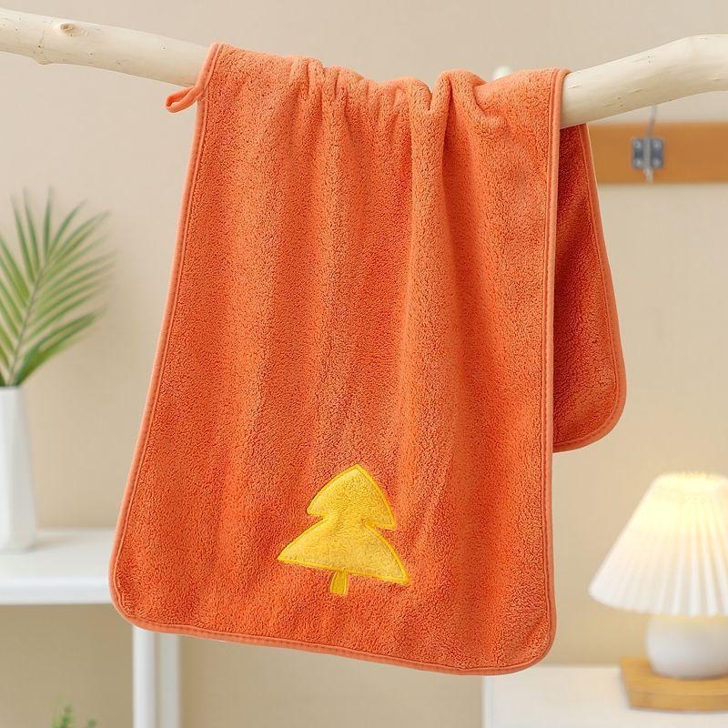 Ručnìค za lice od coral fleece s rubnim dizajnom, debeo, mekan i upijajući (100D vlakana, 80–100 g)