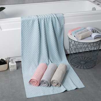 Prosop pătrat din fibră de bambus, fir 32, țesătură Jacquard, 60 g, absorbție de apă 0–5 s