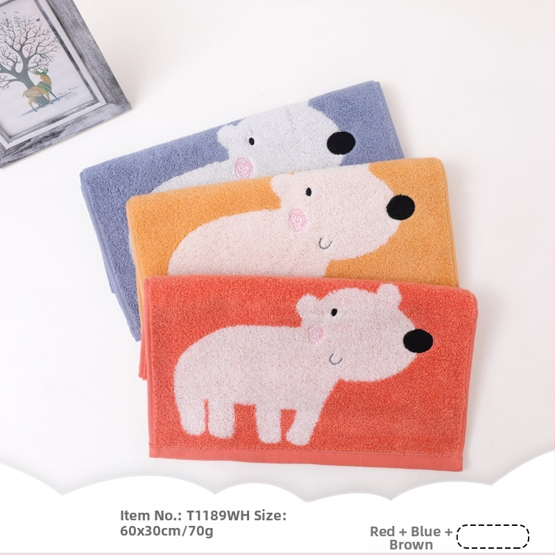 Prosop de față Gold Jacquard din bumbac, 21s fir, 70 g