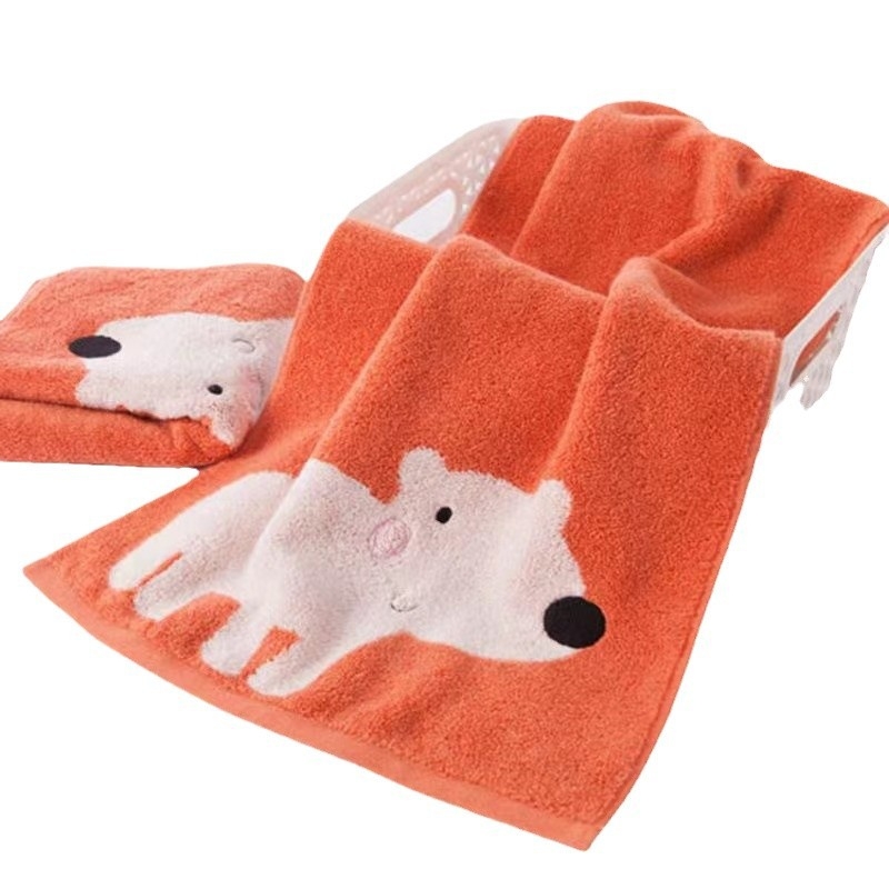 Prosop de față Gold Jacquard din bumbac, 21s fir, 70 g