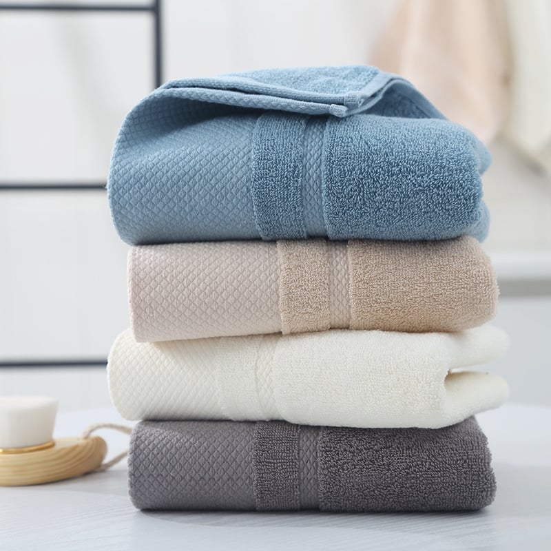 Pamučni ručnik za lice, 100% pamuk, jacquard i plitko pletena tkanina, 100 g, brzo upijanje 0-5 s