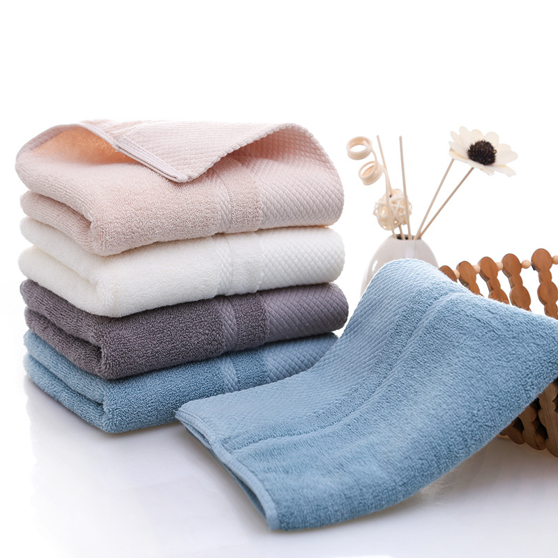 Pamučni ručnik za lice, 100% pamuk, jacquard i plitko pletena tkanina, 100 g, brzo upijanje 0-5 s