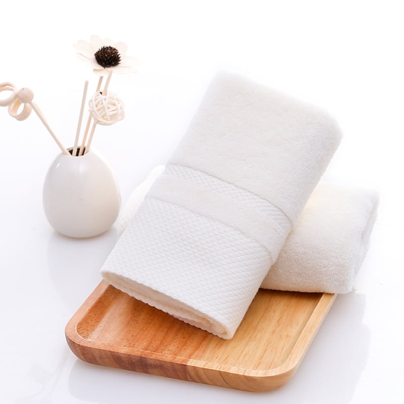 Pamučni ručnik za lice, 100% pamuk, jacquard i plitko pletena tkanina, 100 g, brzo upijanje 0-5 s