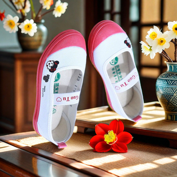 Χορευτικά Παπούτσια Κίνησης - Χαμηλό Τακούνι - Στρογγυλός Δάκτυλος - Καουτσούκ Σόλα