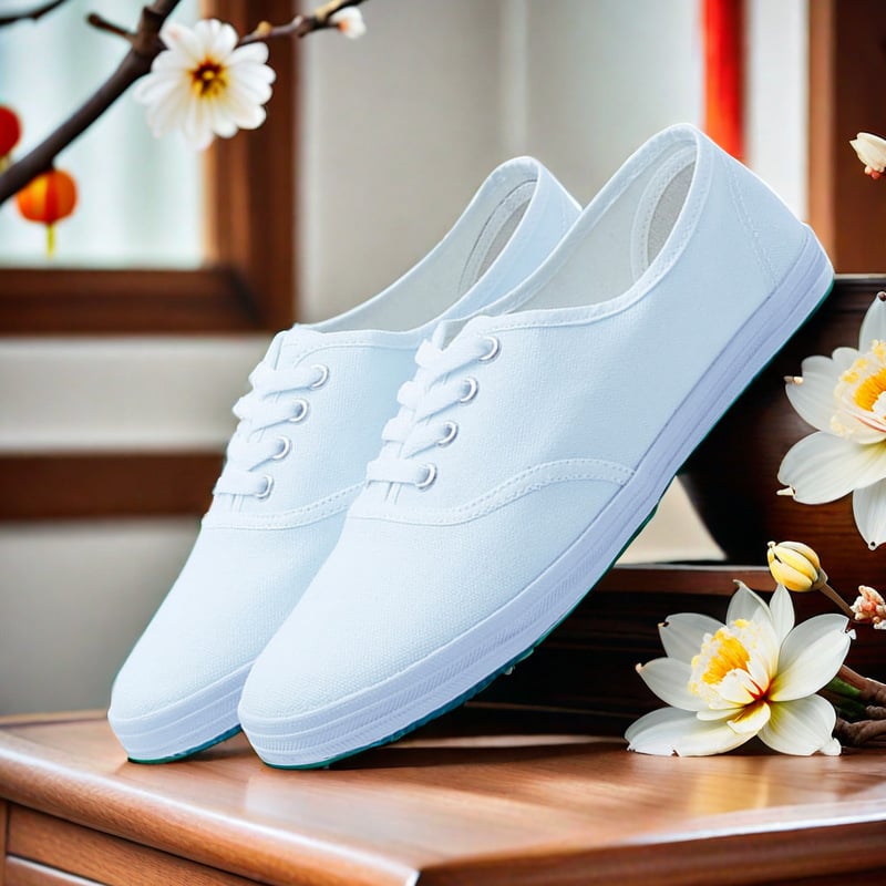 Χορευτικά Παπούτσια Κίνησης - Χαμηλό Τακούνι - Στρογγυλός Δάκτυλος - Καουτσούκ Σόλα