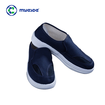 Antistatiskas darba kurpes ar vidēja augstuma augšējo daļu, biezām polsterētām PU zolēm, Fly auduma augšdaļa