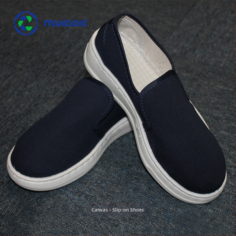 Antistatiskas darba kurpes ar vidēja augstuma augšējo daļu, biezām polsterētām PU zolēm, Fly auduma augšdaļa