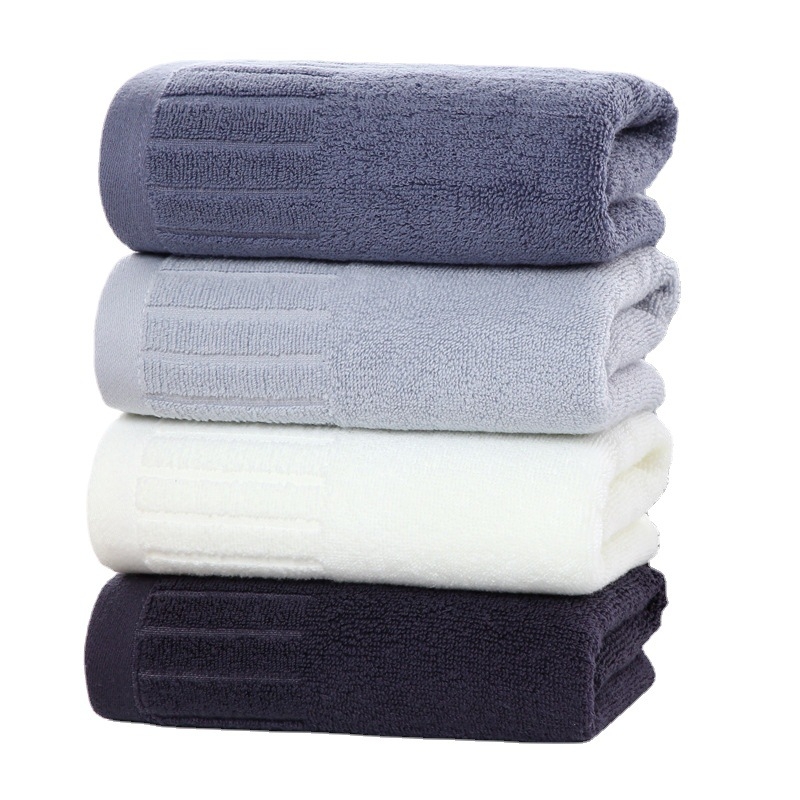 Ručnik od 100% pamuka – ručnik za lice, Jacquard s visokim i niskim dlačicama, 32S pređa, 100–120 g, mogućnost prilagođene izvezenice/loga