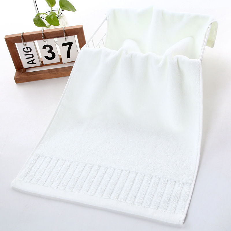 Ručnik od 100% pamuka – ručnik za lice, Jacquard s visokim i niskim dlačicama, 32S pređa, 100–120 g, mogućnost prilagođene izvezenice/loga