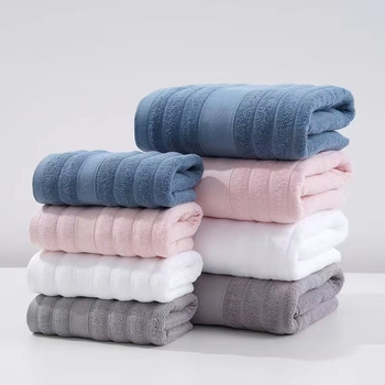 Set ručnika za kupanje od pamuka, 32S, jednostavna tkanina, 100–120 g/m²