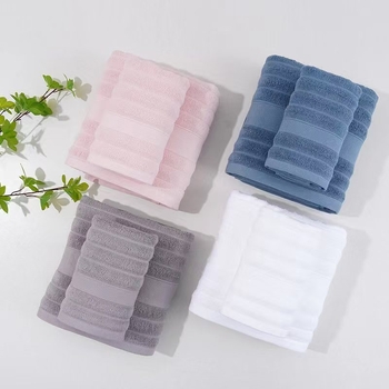 Set ručnika za kupanje od pamuka, 32S, jednostavna tkanina, 100–120 g/m²
