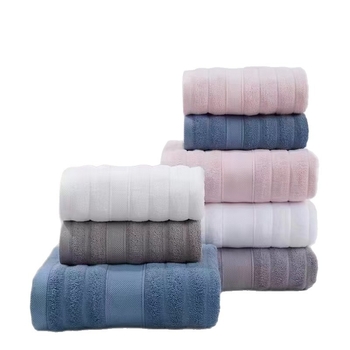 Set ručnika za kupanje od pamuka, 32S, jednostavna tkanina, 100–120 g/m²