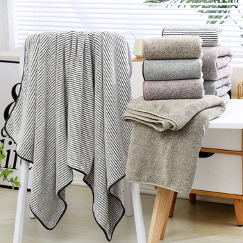 Muji set ručnika od bambusovih vlakana s aktivnim ugljem, debeli ručnici za kupanje, mekani i upijajući, ručnik za lice, ručnik za ruke, ručnik za tuširanje, mali kvadratni ručnik