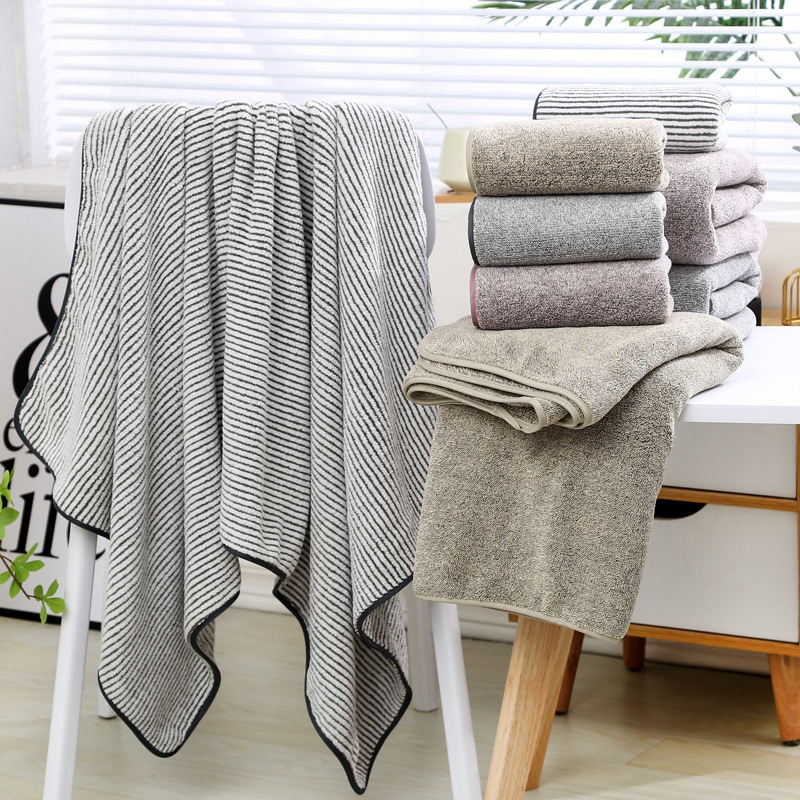 Muji set ručnika od bambusovih vlakana s aktivnim ugljem, debeli ručnici za kupanje, mekani i upijajući, ručnik za lice, ručnik za ruke, ručnik za tuširanje, mali kvadratni ručnik