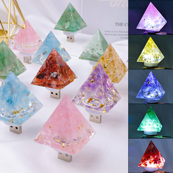 Lumină de noapte din cristal – lampă de noptieră cu design geometric, stil modern minimalist, decor gata pentru cadou