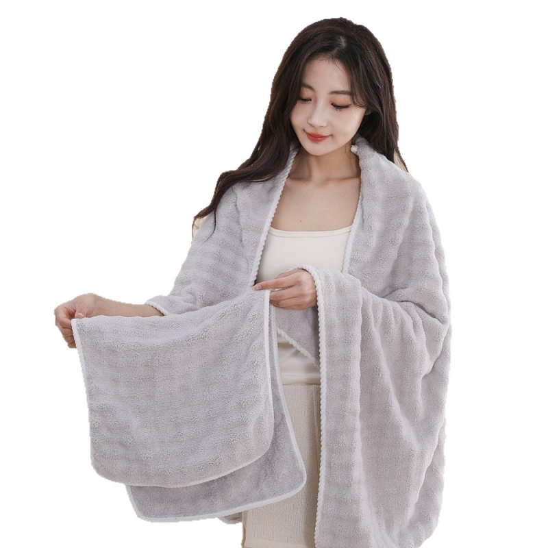 Mengfuzi Coral Velvet set od 3 komada: kupaonski ručnik, ručnik za lice i kapa za sušenje kose, absorbentan, 80–100 g po komadu, 40s vlakna