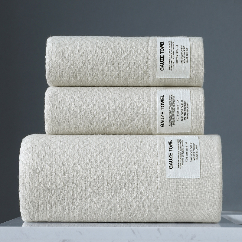 Kupaći ručnik od 100% pamuka, 32 niti, ravna tkanina, 300–400 g