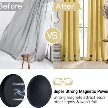 Magnetska težina za zavjese i tuš zavjese | HIMAGNET, magnetski silikonski gel, prilagodljivo, moderan minimalistički stil