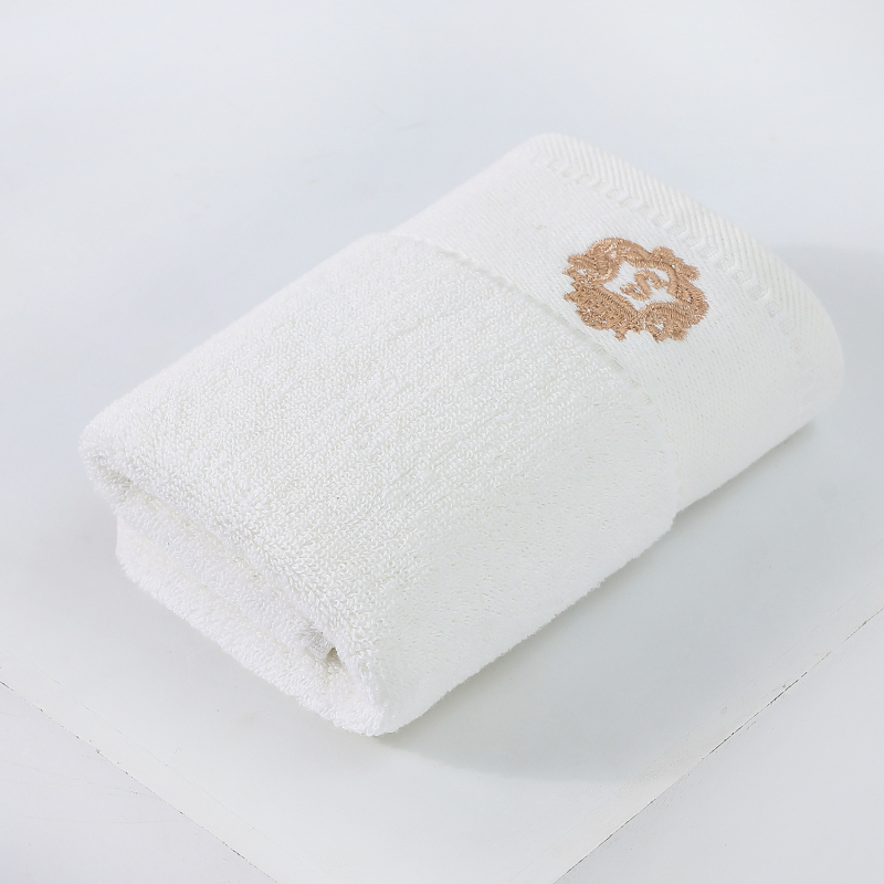Ručnik za lice od 100% pamuka, izvezeni, Plain weave, 32S pređa, 100–120 g