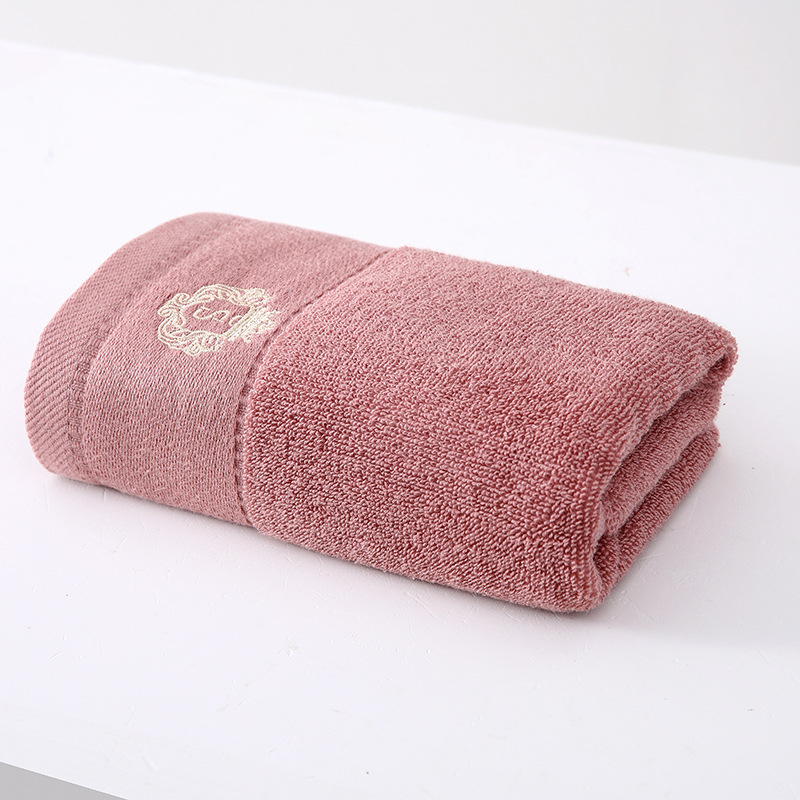 Ručnik za lice od 100% pamuka, izvezeni, Plain weave, 32S pređa, 100–120 g