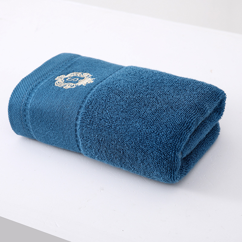 Ručnik za lice od 100% pamuka, izvezeni, Plain weave, 32S pređa, 100–120 g