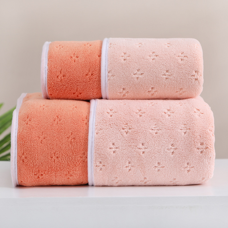 Ručnik za lice od coral fleecea, dvostrani, debeli, vrlo upijajući, vlakna 150D, težina 120–140 g, rub šivan