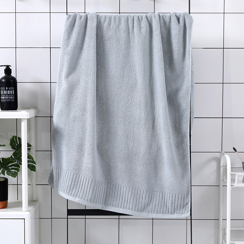 Set ručnika za kupanje i plažu od pamuka dugih vlakana, debeli, 300–400 g, 150D nit, obična tkanina