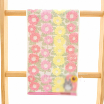 Dječji ručnik od 100% pamuka s jacquard izvezom motivom suncokreta, ravno tkano (100% pamuk, ravno tkano)