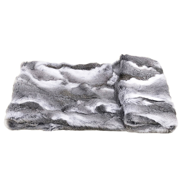 Nordijska deka od umjetnog krzna s prugama, materijal akril, debljina 2 mm