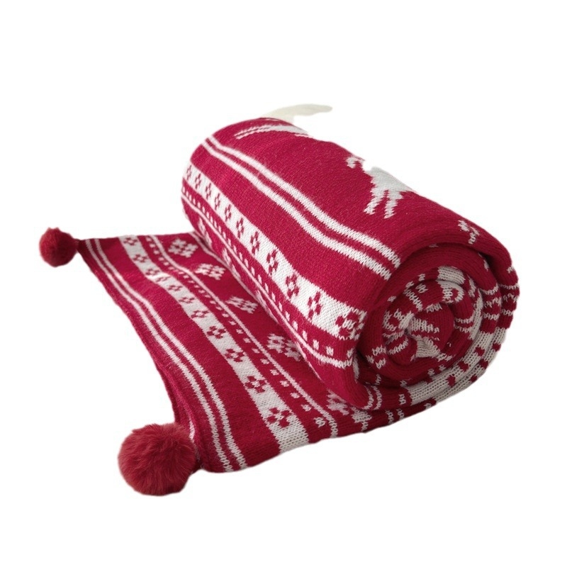 Πλεγμένη απαλή κουβέρτα από πολυεστέρα, ελαφρύς πολυτελής στυλ, κατάλληλη για όλες τις εποχές, διαθέσιμη προσαρμογή (Πολυεστέρας; βάρος κάτω από 300 g; Διαθέσιμη προσαρμογή; Λεπτό πολυτελές στυλ; Τέσσερις εποχές)