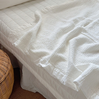 Βαμβακερή κουβέρτα βάφλα, INS στυλ, ελαφριά, κάτω από 300 g, κουβέρτα με νήματα