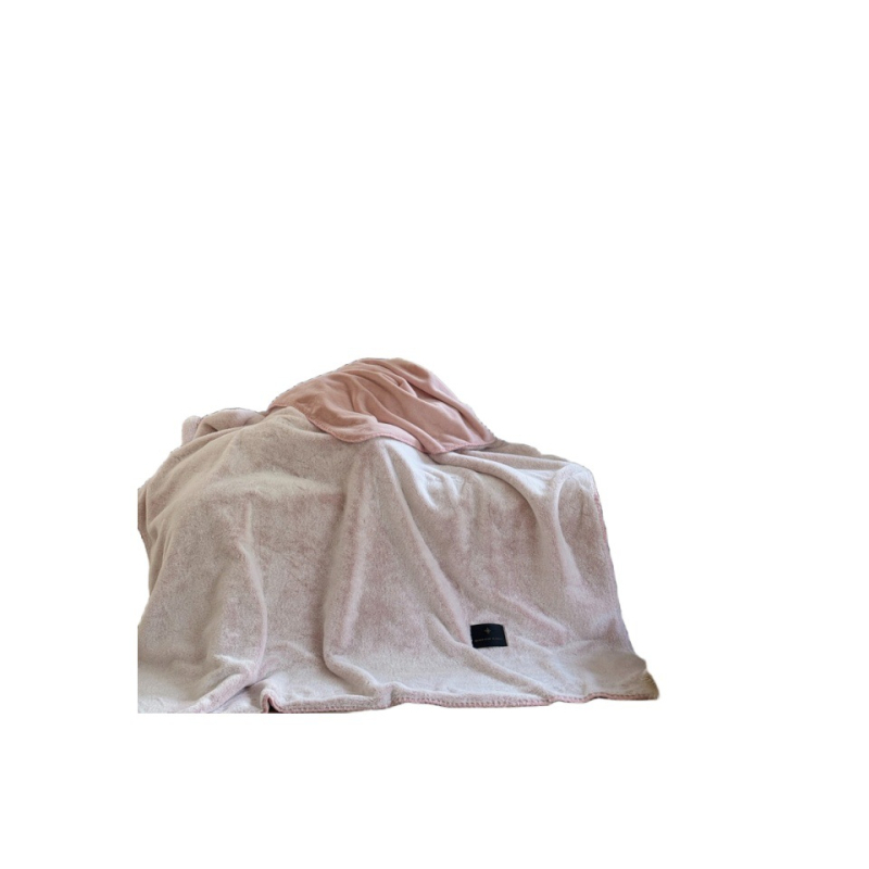 Deka s fleesom i koralnim velurom, zimna debljina, 500 g, poliester 90% + 10% spandeks