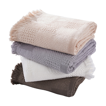 Portugāļu stila dvieļu sega ar frīngēm, 100% kokvilna, svars 300–499 g, pavasaris–rudens, mūsdienīgs minimālisks dizains