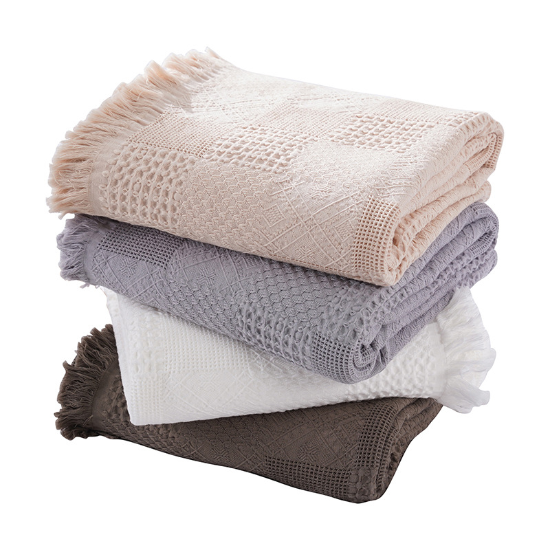 Portugāļu stila dvieļu sega ar frīngēm, 100% kokvilna, svars 300–499 g, pavasaris–rudens, mūsdienīgs minimālisks dizains