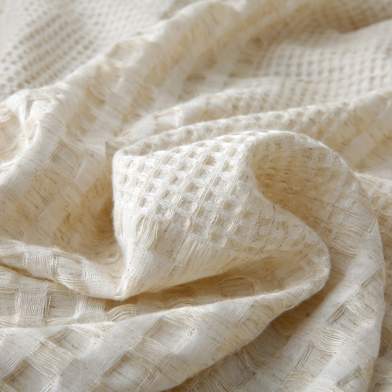Ćebe s vafl teksturom od mješavine Tencel-Lin, ispod 300 g, antibakterijsko, jednobojno, pogodno za sve sezone
