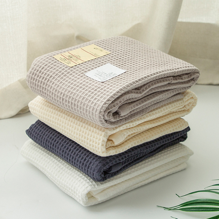 Muji-stil ručnik od 100% pamuka s med-vafl uzorkom, za studentski dom, ručnik za tijelo i lice, 170–200 g, vlakna 21s