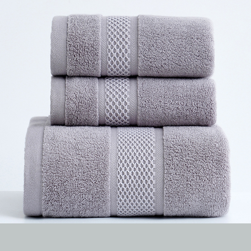 Ručnik za lice i kupanje od 100% pamuka, Jacquard 32S, 100–120 g, izvezen