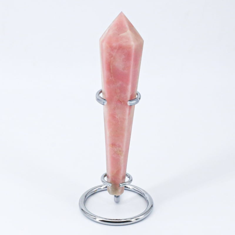 Kristály scepter toronyfaragás — természetes kristály, karton doboz csomagolás, Stargate Jewelry