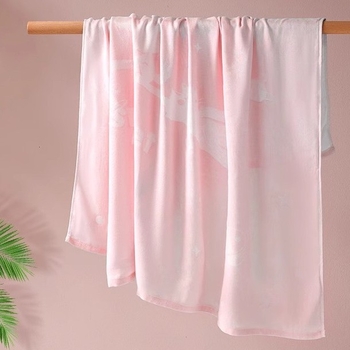 Bērnu segu no bambusa šķiedrām — vasara, viegla, zem 300 g, karikatūras raksts, karikatūras stils