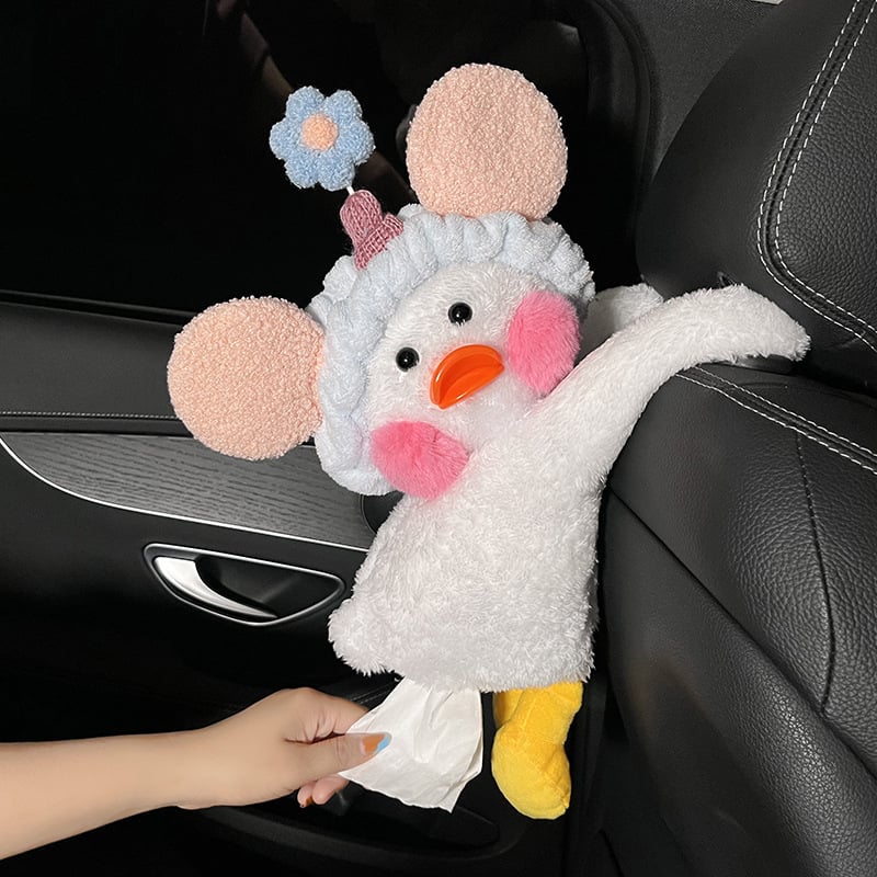 Pliš kutija za maramice u obliku patke za auto i dom – podrijetlo Kina, unutarnja dekoracija