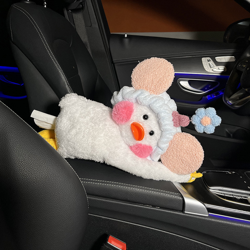 Pliš kutija za maramice u obliku patke za auto i dom – podrijetlo Kina, unutarnja dekoracija