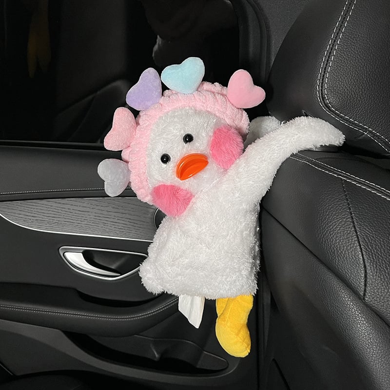 Pliš kutija za maramice u obliku patke za auto i dom – podrijetlo Kina, unutarnja dekoracija