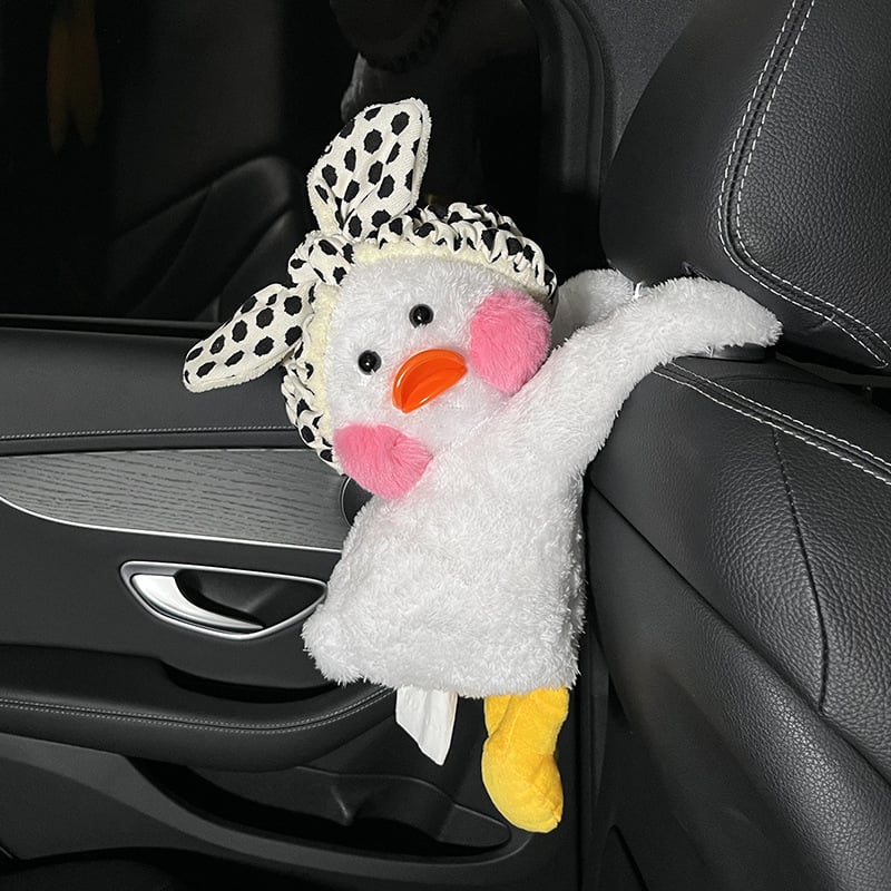 Pliš kutija za maramice u obliku patke za auto i dom – podrijetlo Kina, unutarnja dekoracija