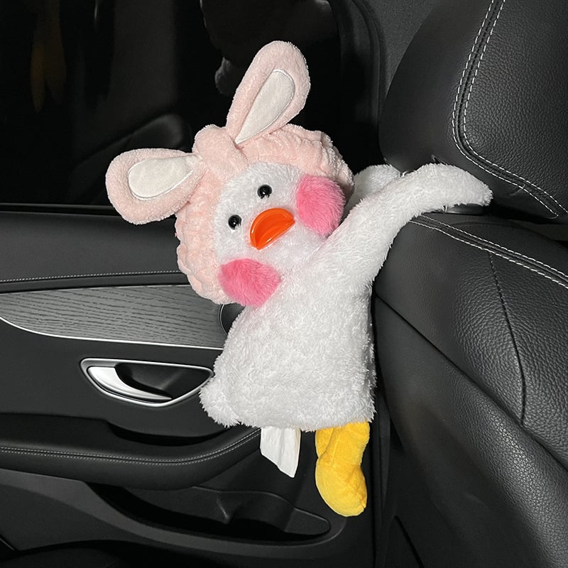 Pliš kutija za maramice u obliku patke za auto i dom – podrijetlo Kina, unutarnja dekoracija